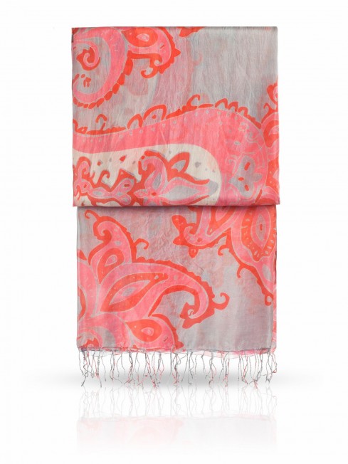 Палантин Женский S-PAISLEY/GREY.RED